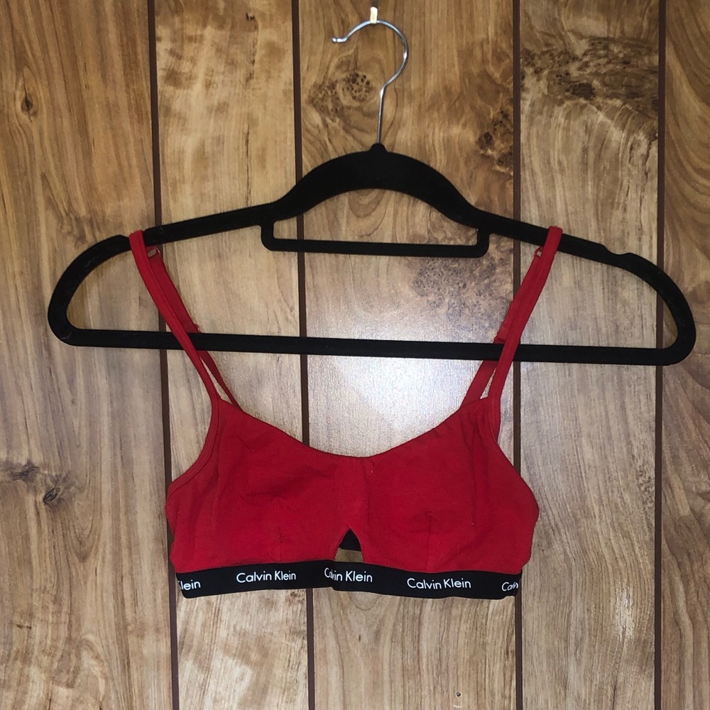 Calvin Klein Red Bralette